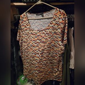 Colorful Zigzag Women's Top